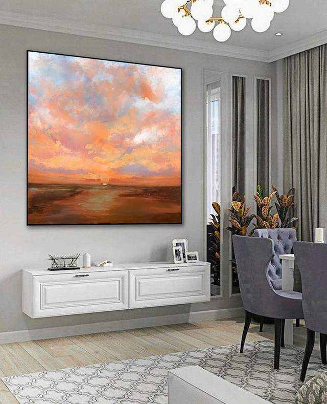 scenic sky evening brown design 5